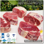 Beef Ribeye Scotch-Fillet Cube-Roll BUDGET frozen Australia AMG steak cuts thickness: 2.5 & 1cm (price/kg)